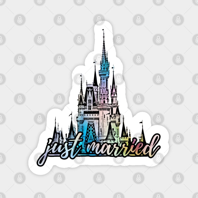 Just Married Magic Castle Colorful Sticker by FandomTrading